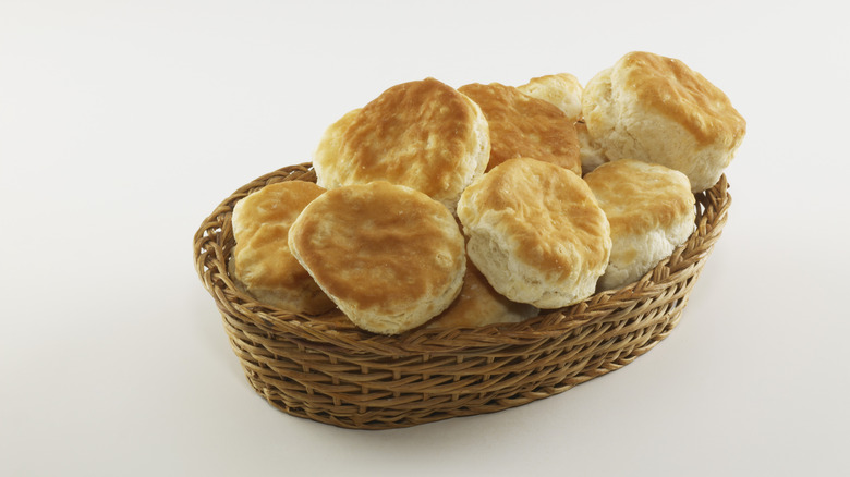 Basket of Southern-style biscuits