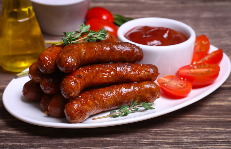 Beer-Poached Bratwurst