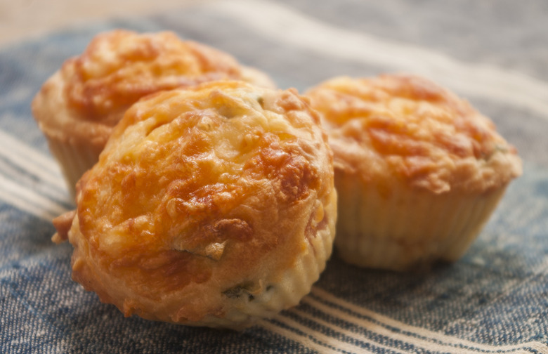 Ham and Cheese Beer Bread Muffins