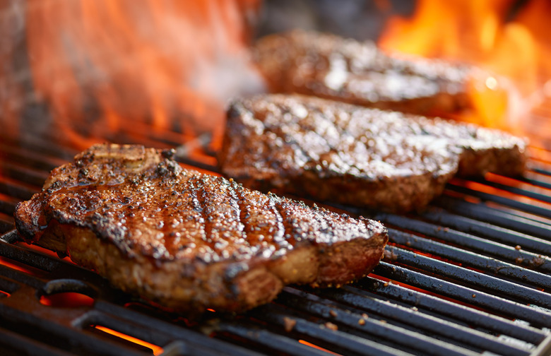 Beer-Marinated Bison New York Strip Steaks