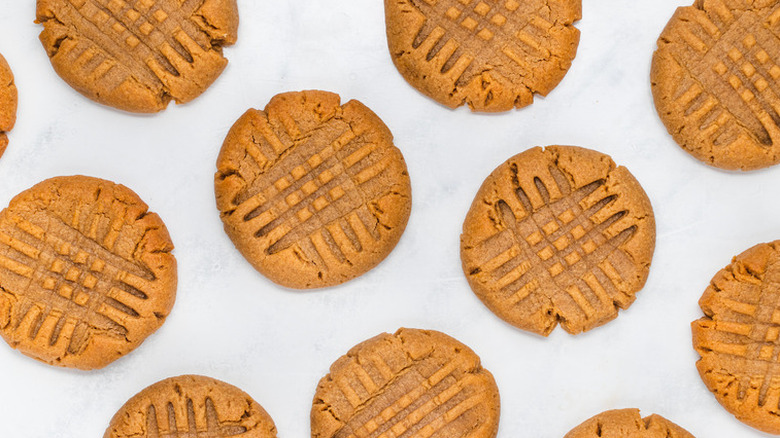 Classic baked peanut butter cookies