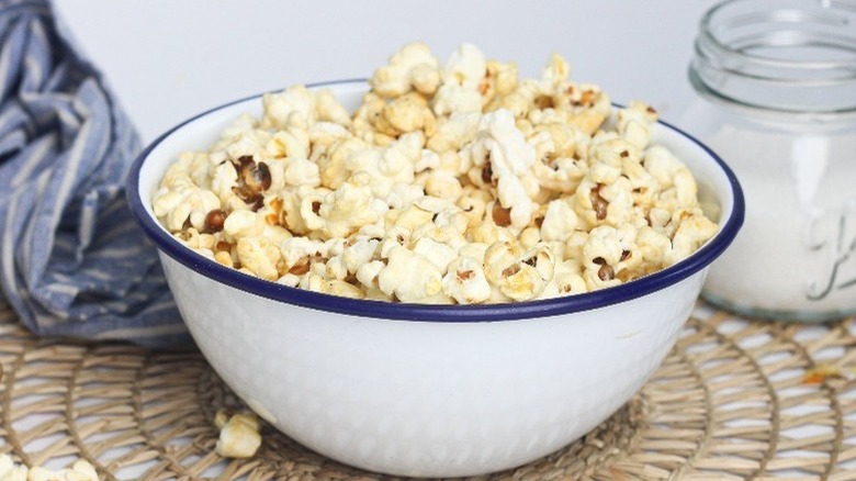 Bowl of fresh kettle corn