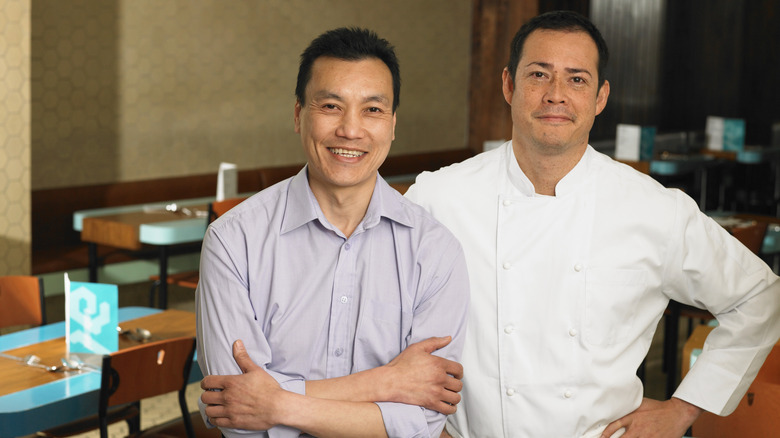 Restaurant manager and chef