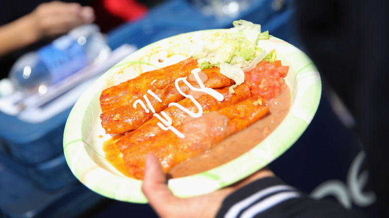 Plate of enchiladas