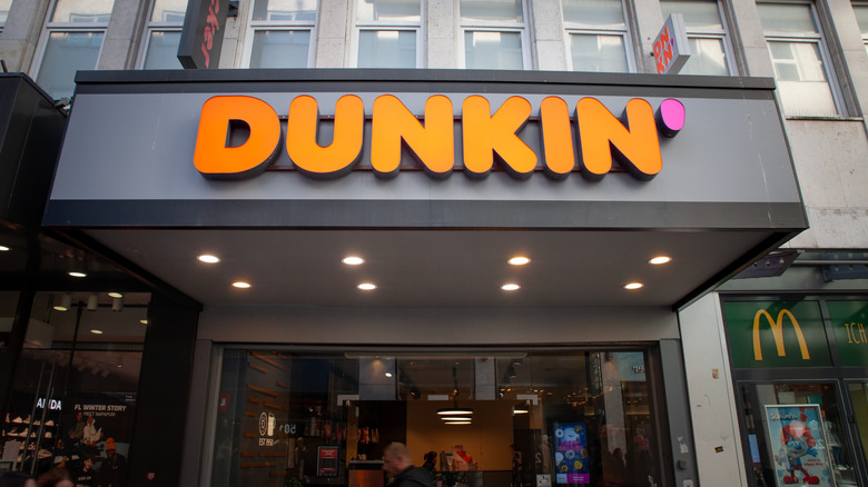 A Dunkin' storefront