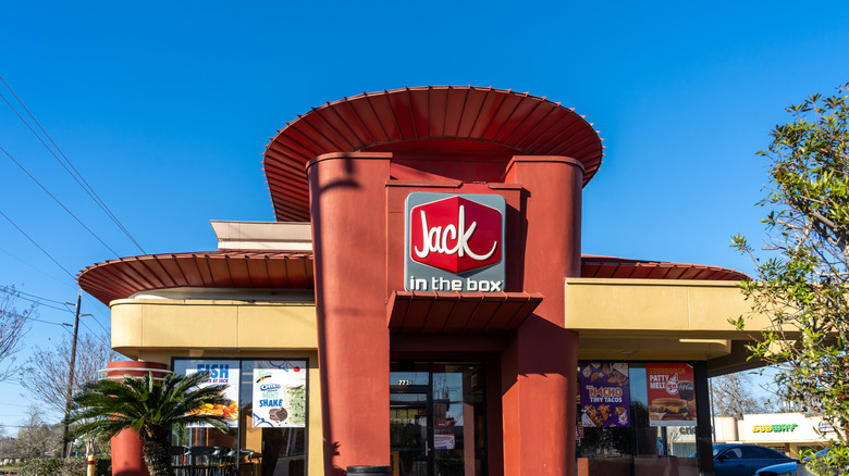 A Jack in the Box restaurant building