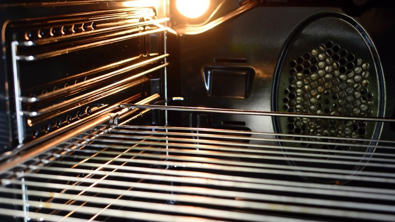 wire rack in oven