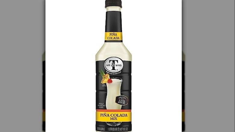 Mr. & Mrs. T Piña Colada Mix Bottle