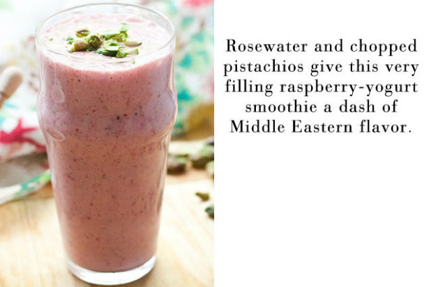 Raspberry Rosewater Smoothie 