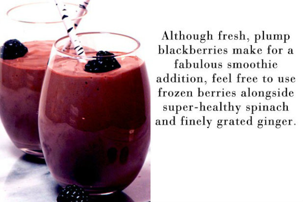 Blackberry and Yogurt Breakfast Smoothie 