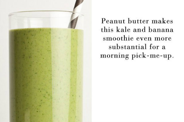 Green Peanut Butter Smoothie