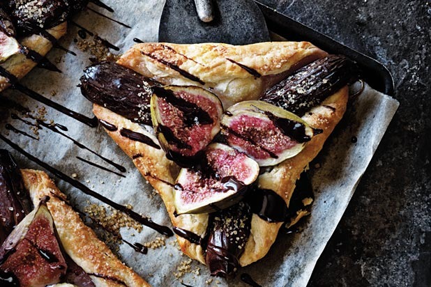 12. Fig and Date Tarts with Cumin-Chocolate Syrup