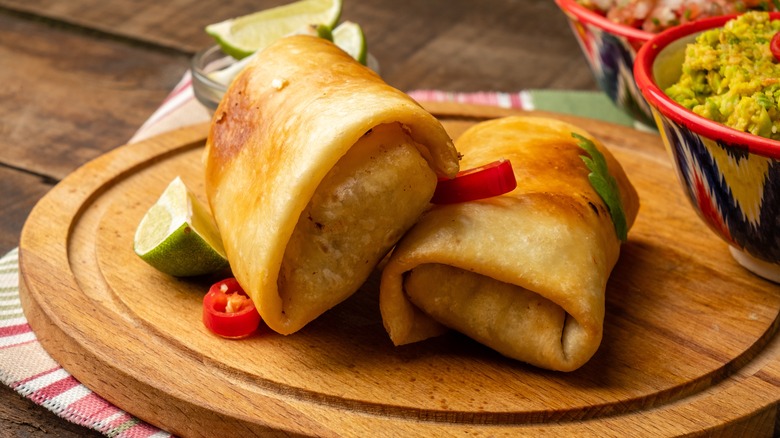 Deep-fried chimichanga