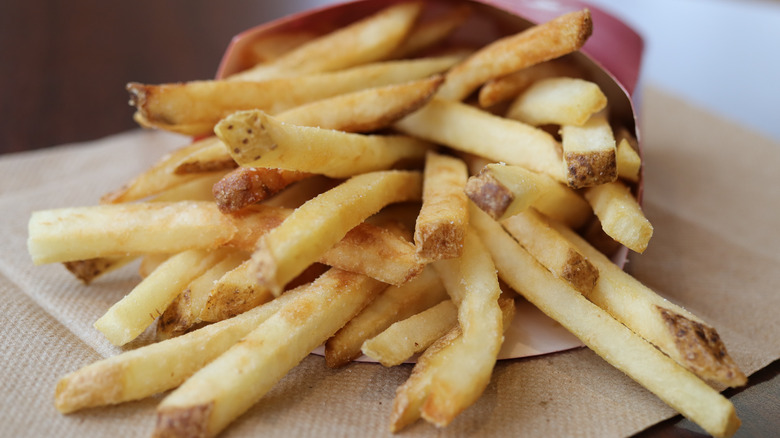 Wendy's french fries turned sideways