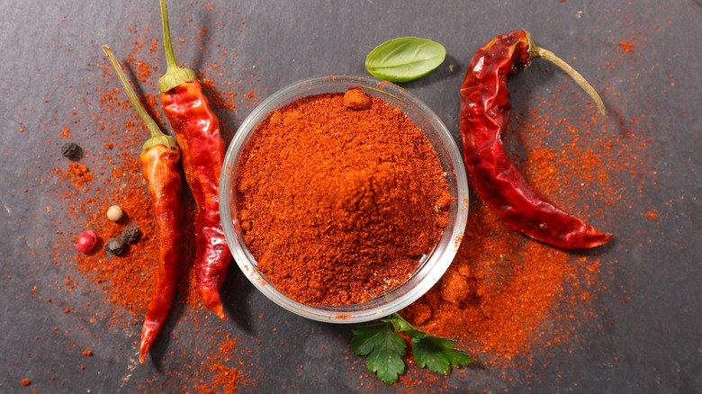 cayenne pepper and chilis