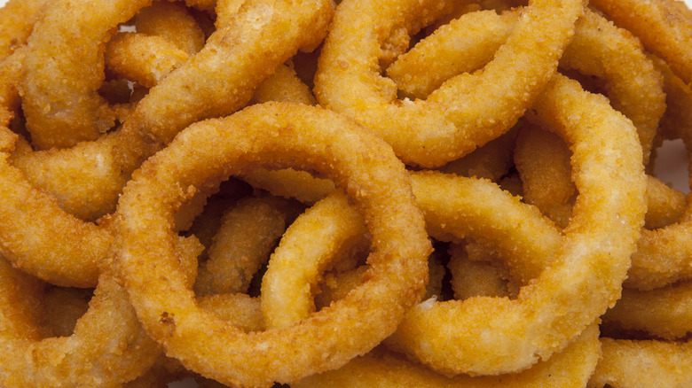 Close up of onion rings