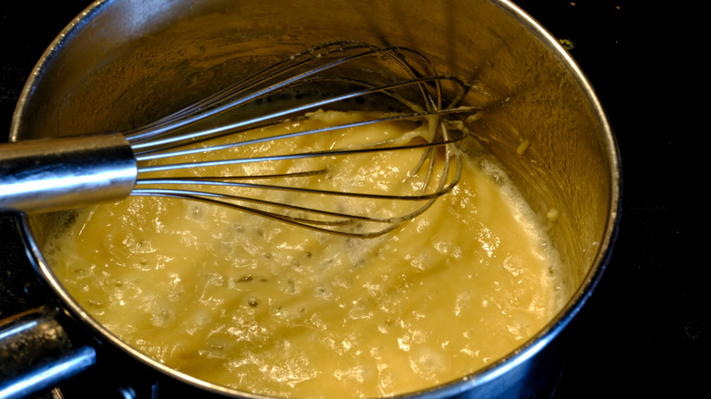 making roux in pot