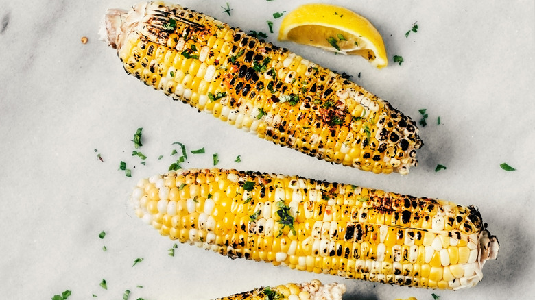 seasoned corn on the cob