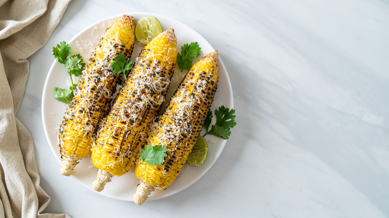 Parmesan corn on the cob