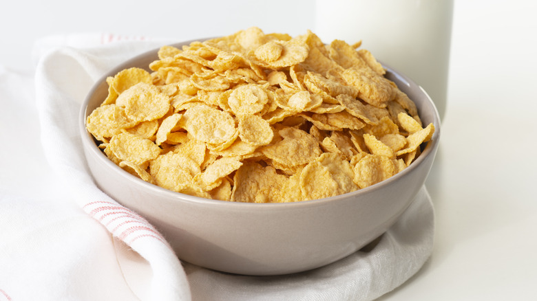 Bowl of cornflakes