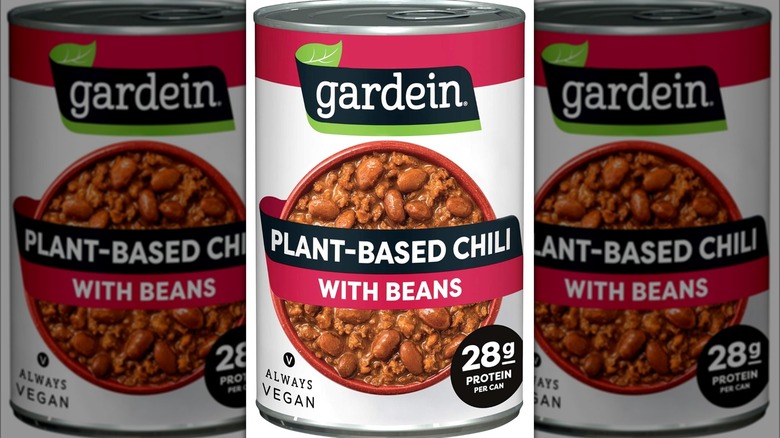 Gardein plant-based chili with beans