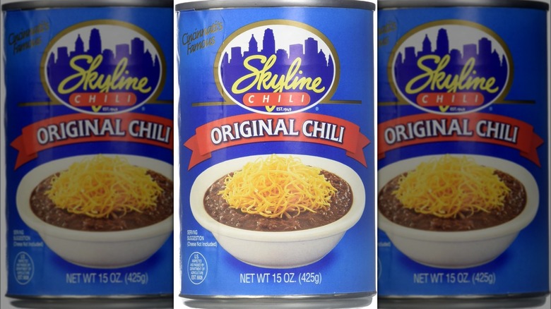 Skyline original chili can