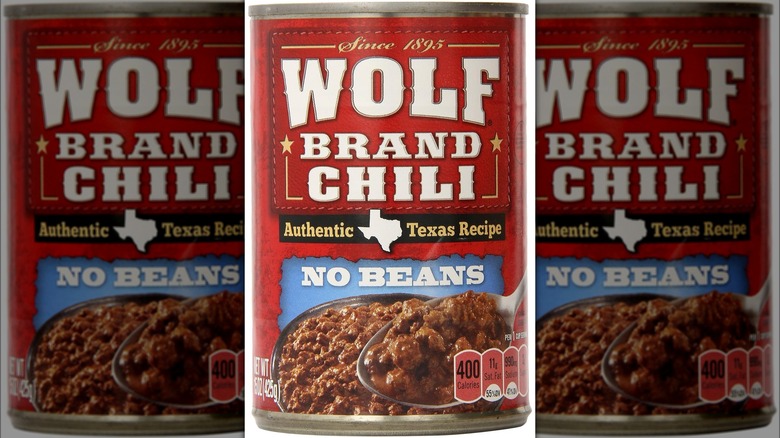 Wolf brand chili with no beans