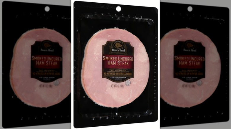 Pack of Boar's Head Smoked Uncured Ham Steak