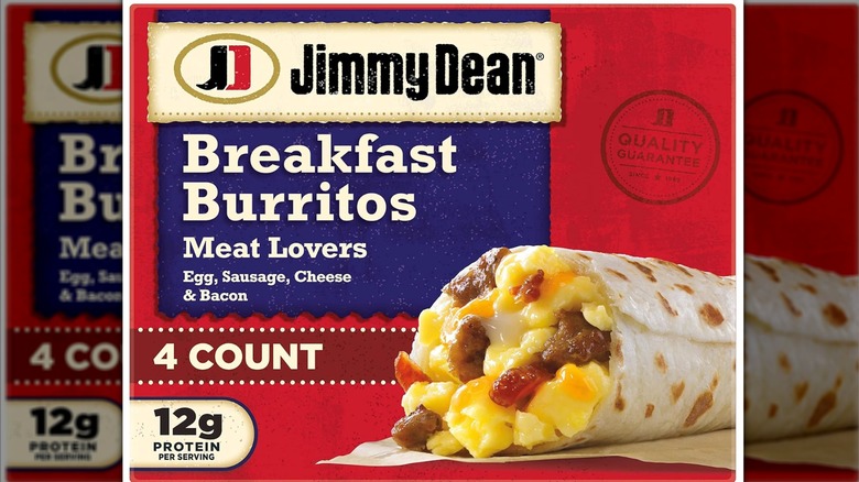 Jimmy Dean meat breakfast burritos