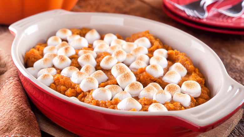 Sweet potatoes with marshmallows