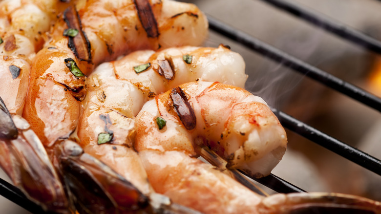 shrimp on grill