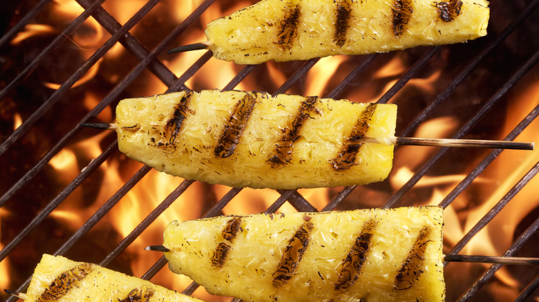 grilled pineapple skewers