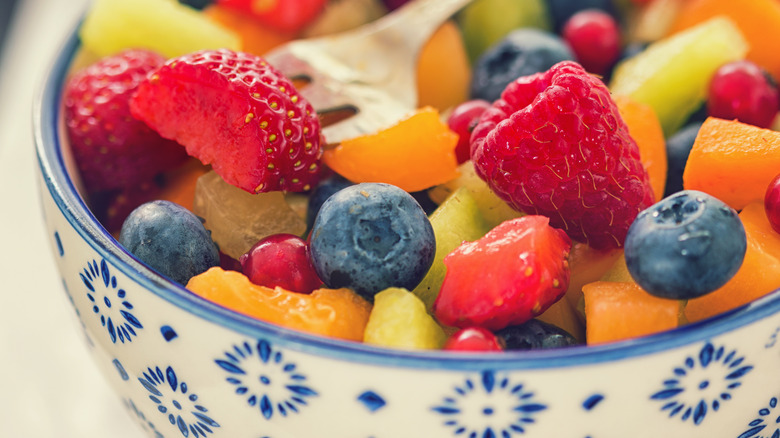 fruit salad in bowl