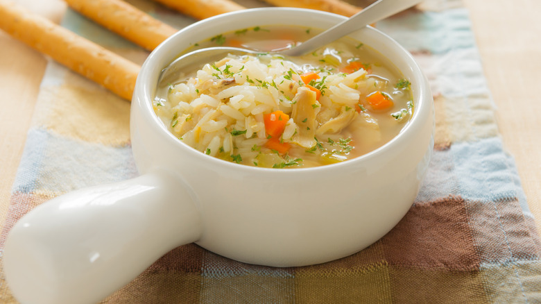 chicken soup with rice