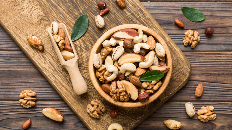 Bowl of mixed nuts