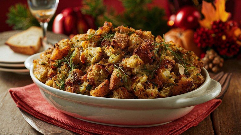 Bowl of stuffing