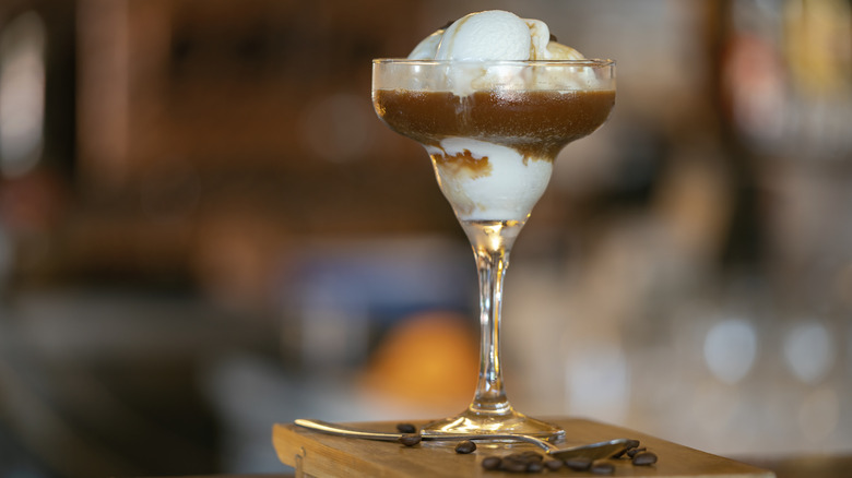 liquor-topped ice cream sundae