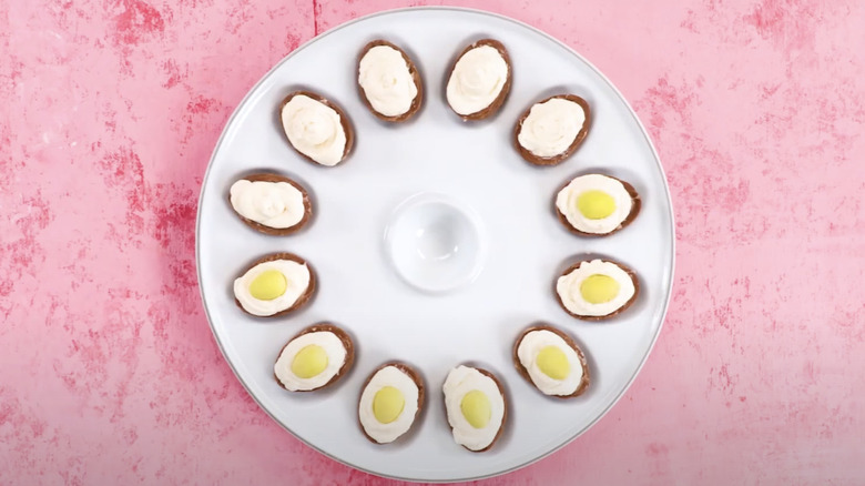 deviled Cadbury Creme Eggs