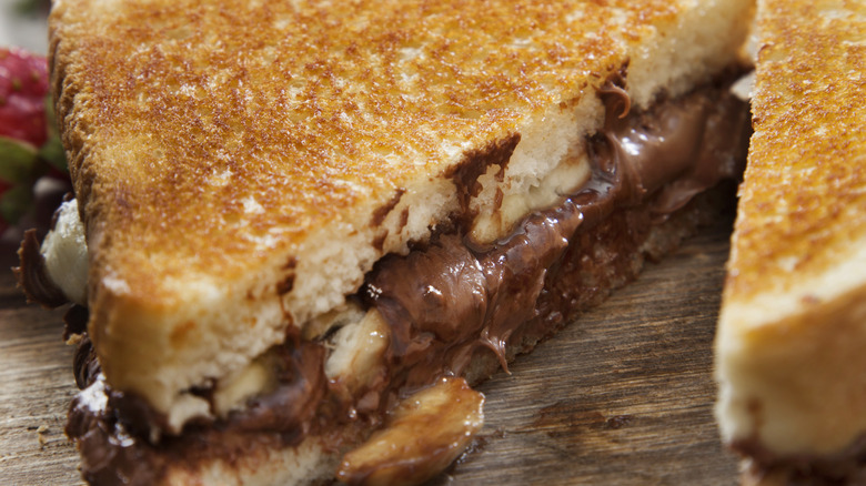 Grilled chocolate sandwich