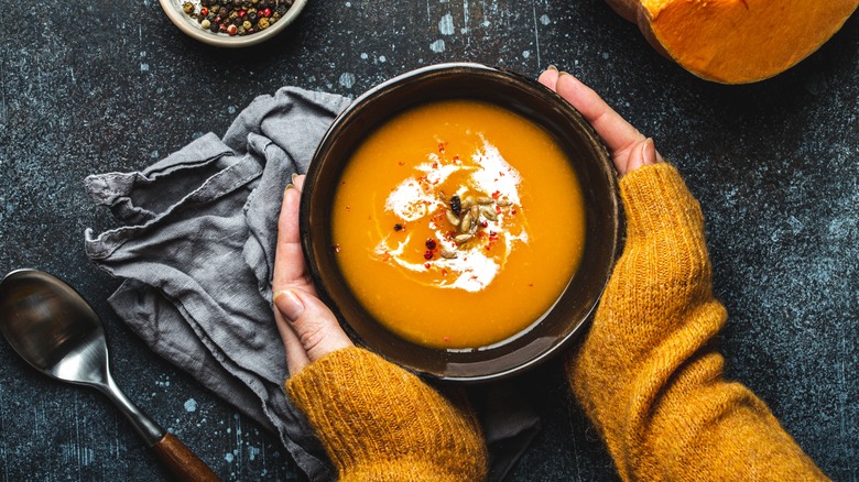 bowl of pumpkin soup