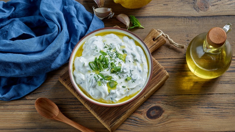 bowl of tzatziki