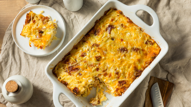 Cheese and sausage breakfast casserole