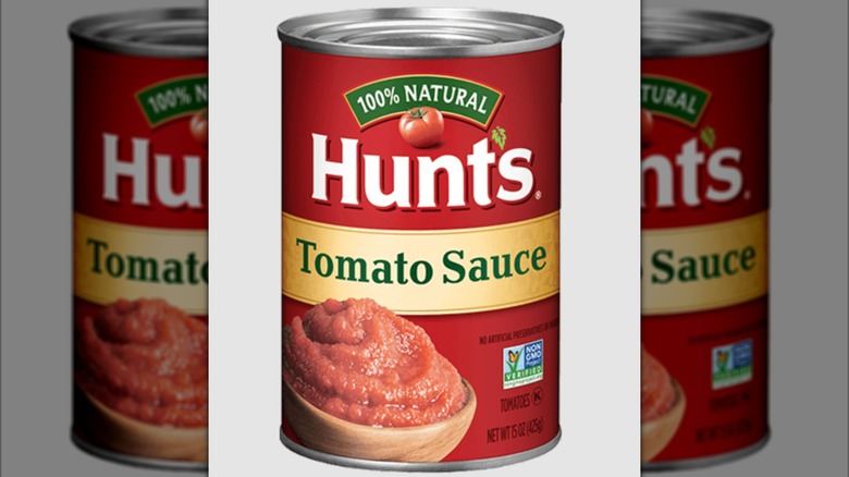 Can of Hunt's Tomato Sauce