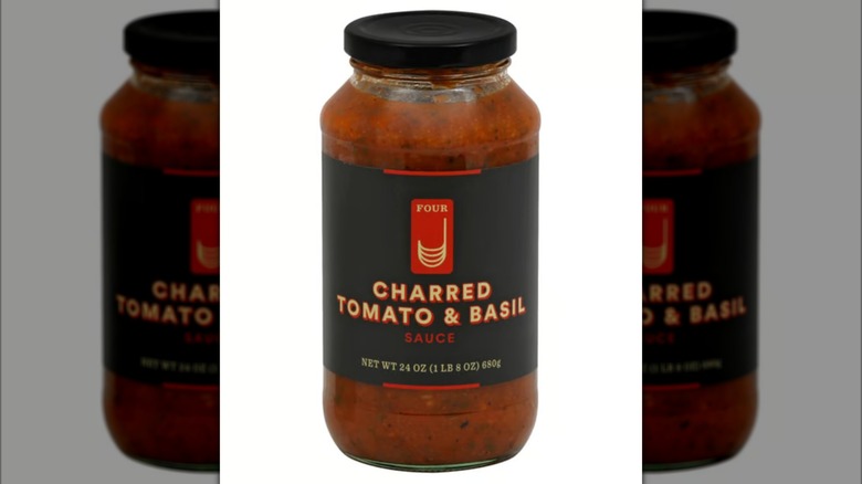 Jar of Cookwell & Company Four J Charred Tomato & Basil Sauce