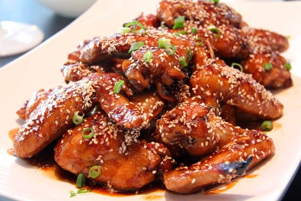 Cranberry Plum Glazed Chicken Wings or Turkey Wings Recipe