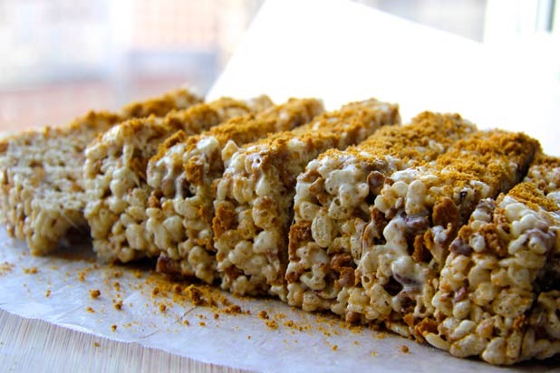 Pecan Ginger Thin Rice Krispies Treat Recipe