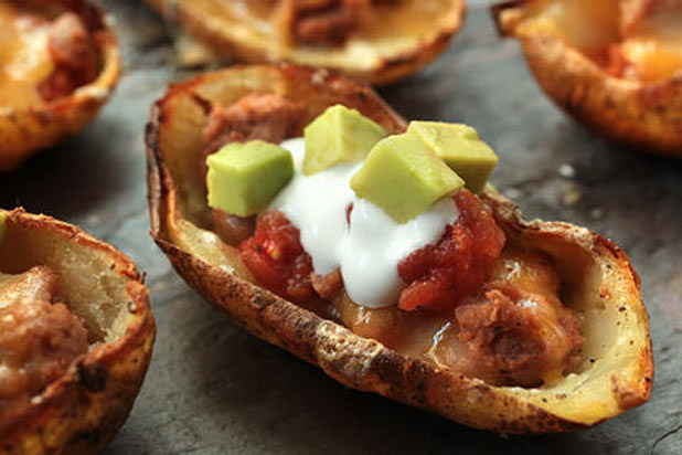 Loaded Nachos Potato Skins Recipe