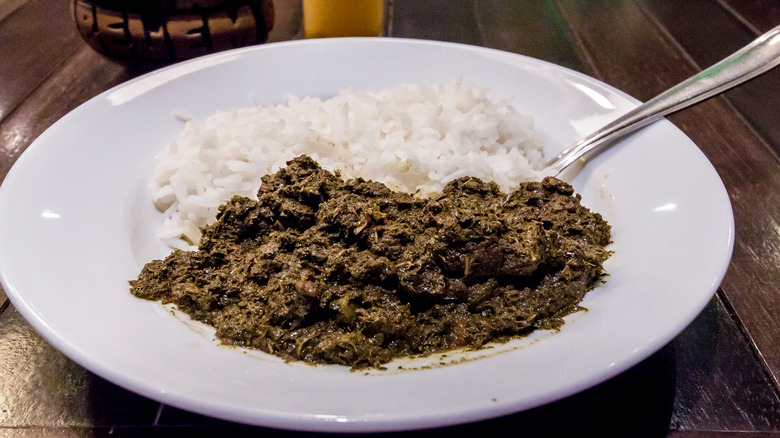 Maniçoba with rice