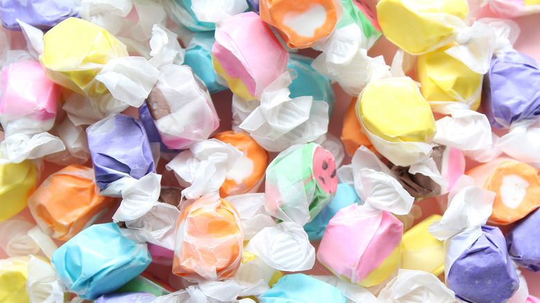 pieces of salt water taffy