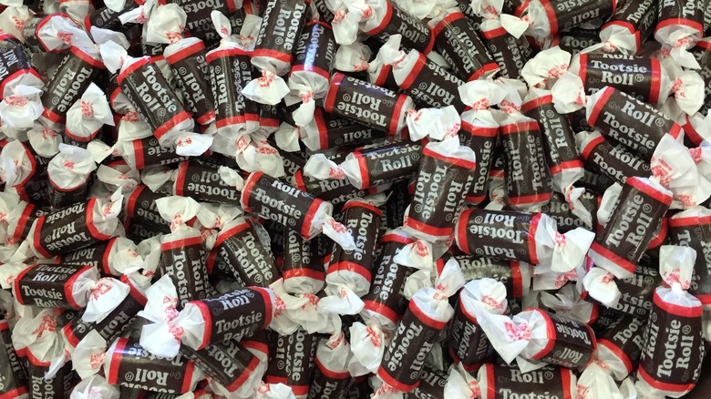 pile of Tootsie Rolls